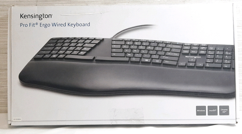 As New Kensington Pro Fig Ergo Wired Keyboard