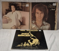 3 Vintage Neil Diamond LP's, Records - Albums Moods, The Jazz Singer & Greatest Hits Vol. II