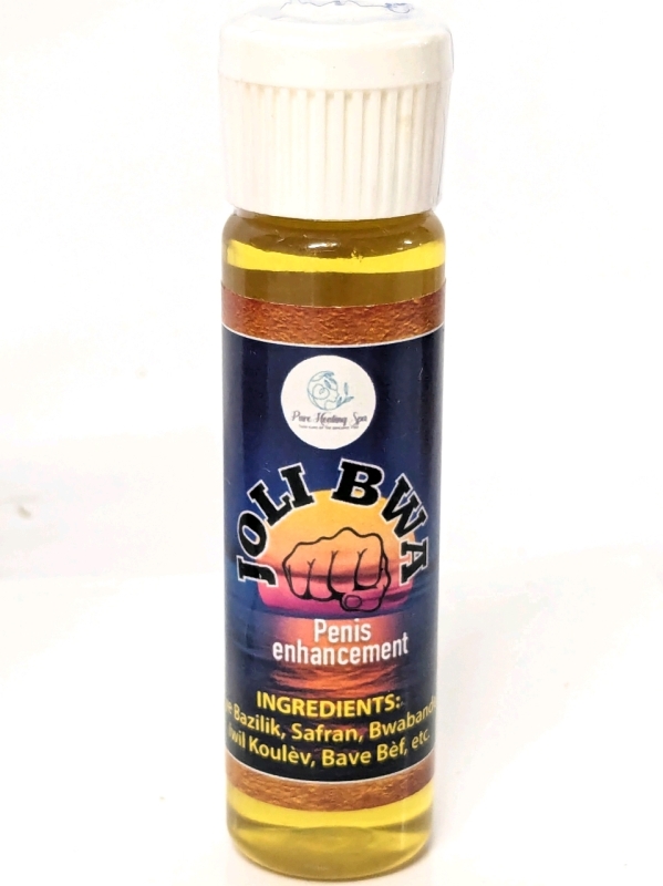 [Adults Only] New Pure Healing Spa JOLI BWA Penis Enhancement Oil with Fye Bazilik, Safran, Bwabande, Lwil Koul&egrave;ve, Bave B&egrave;f, Retails Over $50!