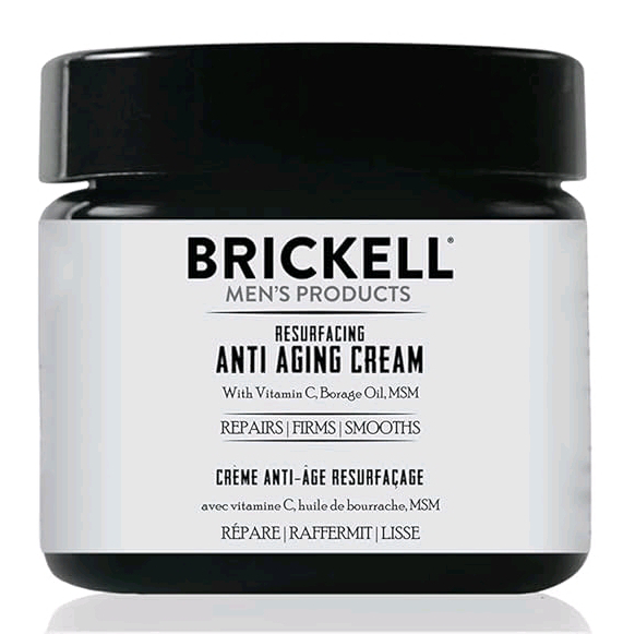 New BRICKELL Men's Products Resurfacing Anti-Aging Cream For Men, Natural and Organic Vitamin C Cream, Unscented, 59ml, BB Dec 2026