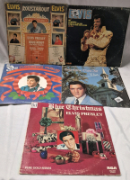 5 Vintage Elvis LP's, Records