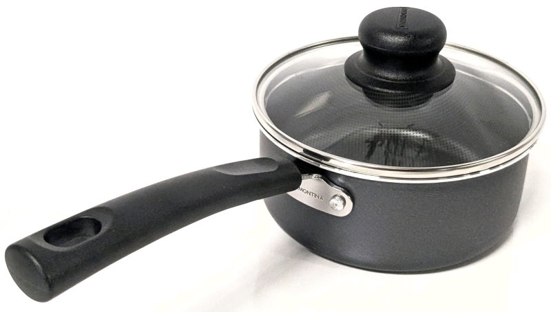 New TRAMONTINA Brazil Non-Stick 0,9L 6" Pot with Tempered Glass Lid