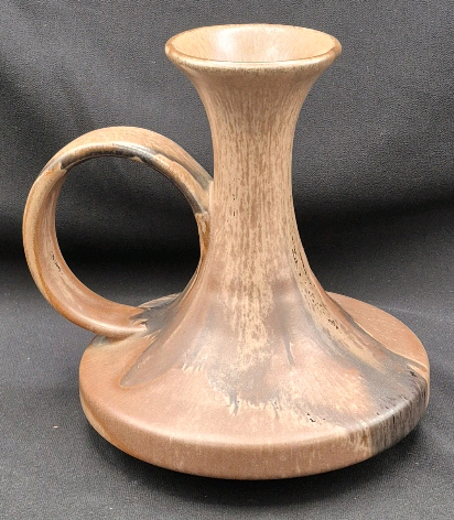 Beautiful Blue Mountain Pottery Drip Glaze Candle Holder 7.25" Tall