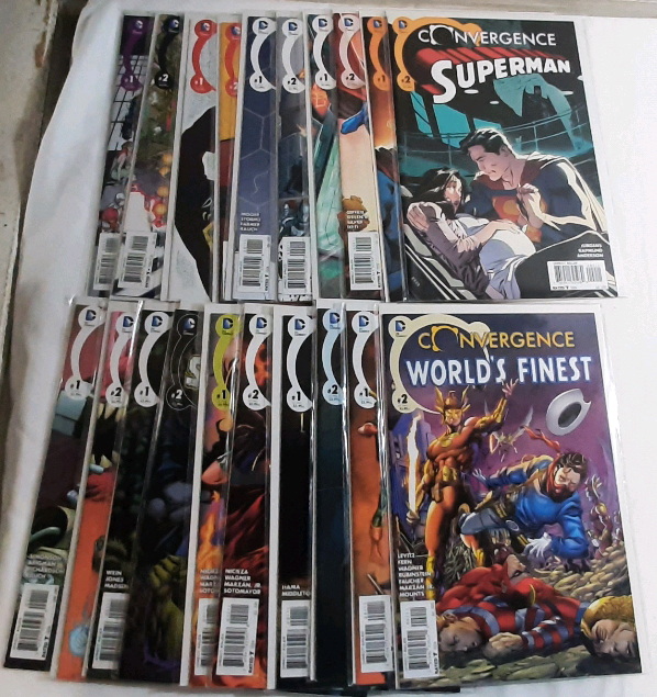 High Grade DC Convergence (2015) Mini Series, Including Suicide Squad, Superboy, Superboy and The Legion of Superheroes, Supergirl Matrix, Superman, Superman: Man of Steel, Swamp Thing, The Titans, Wonder Woman, & World's Finest