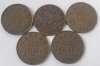 1882 - 1935 Canadian Large & Small One Cent Pennies . Large : 1882 , 1916 , 1917 , 1918 , 1920 . Small : 1920 , 1929 , 1932 , 1933 & 1935 . - 3