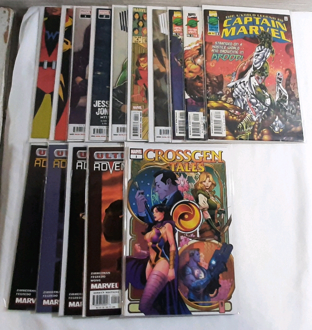 High Grade Modern Marvel Lot, Including Wasp, The Variants, The Untold Legend of Captain Marvel, Ultimate Adventures, & Crossgen Tales