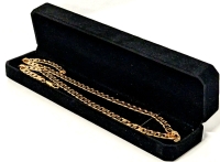New 18K Gold Plated 8.0mm Cuban Link Necklace, 22" Long