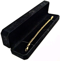 New 14K Gold Plated 6.0mm Cuban Link Bracelet, 7" Long