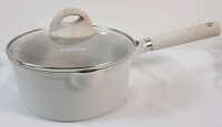 New - Carote 1.7qt. Non-Stick Saucepan w/Lid (granite color) .