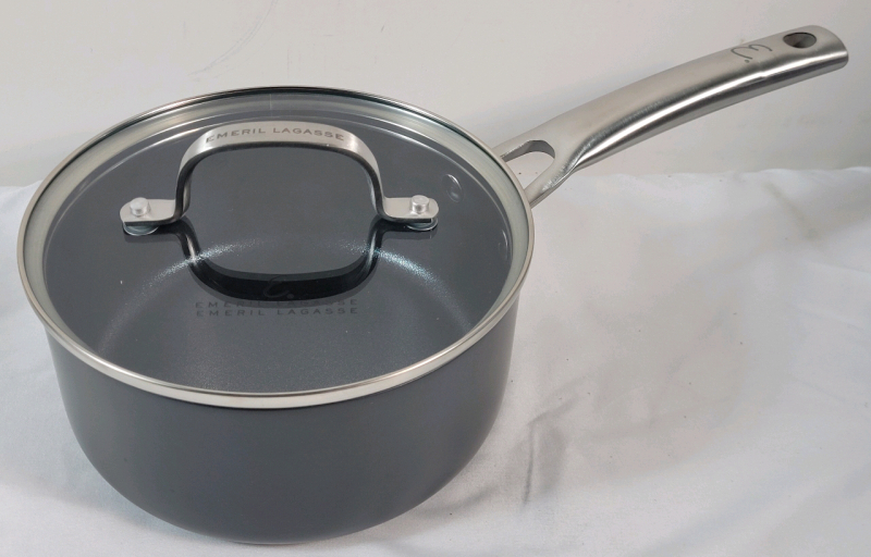 New - Emeril LaGasse 1.5qt. Hard Anodized Nonstick Sauce Pot w/Lid