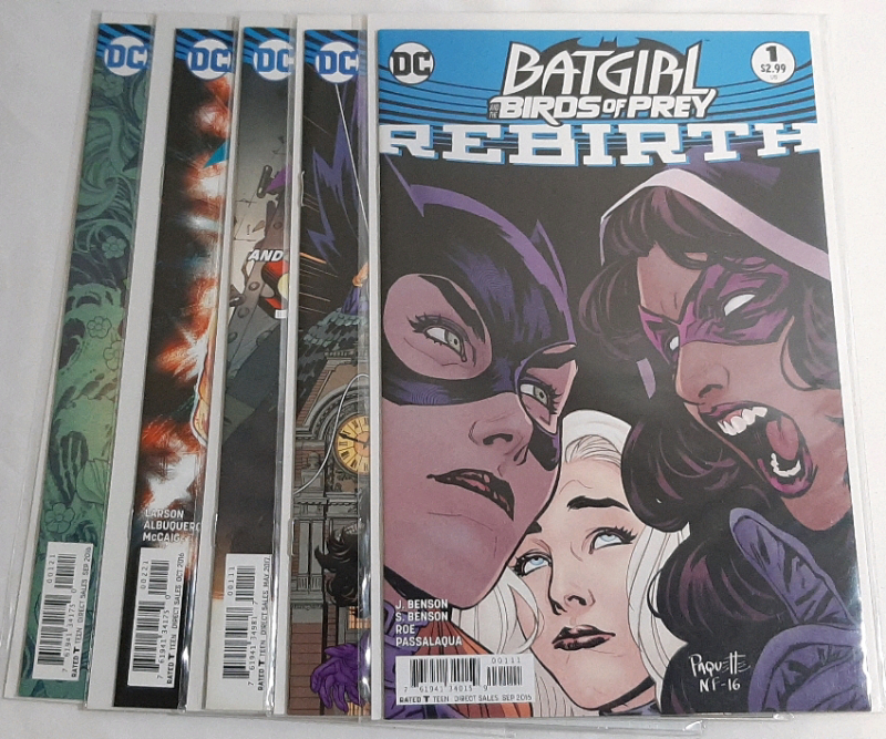 High Grade DC Batgirl Comics, Including Batgirl (2016) Issues #1-2, Batman & Supergirl (2017) #1, & Batgirl And The Birds of Prey #1, #1 Variant (2016)
