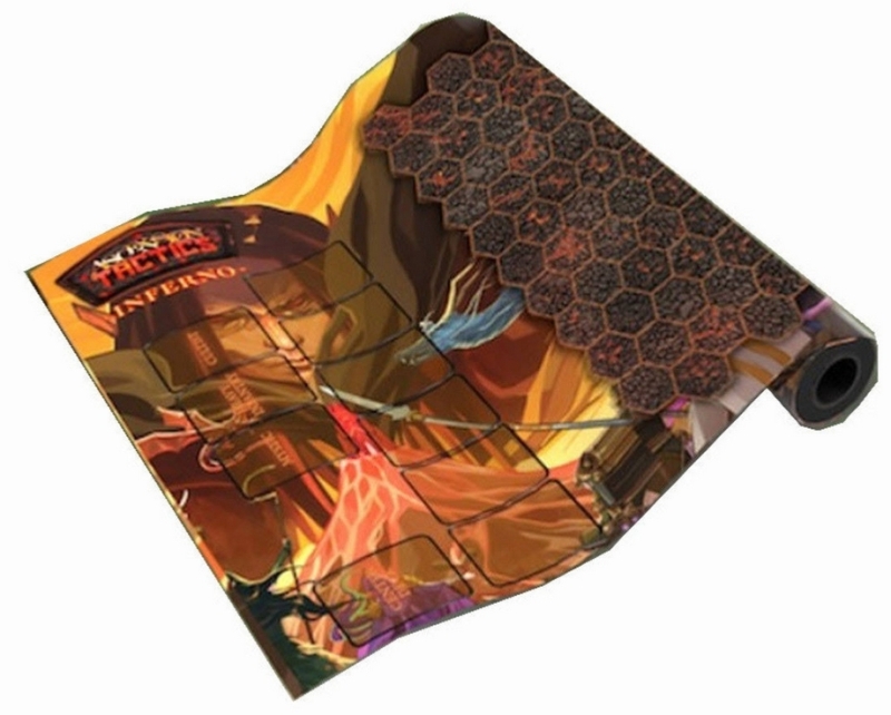 New Sealed Ascension Tactics Inferno Playmat. 21" x 30" Neoprene Playmat