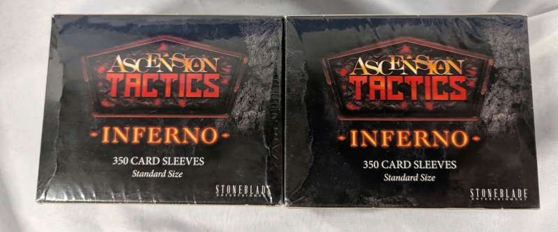 700 (2 Packs of 350) New Ascension Tactics: Inferno Standard Size Card Sleeves.