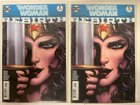 2 Copies DC Comics | Wonder Woman Rebirth 2016 #1 | All Comics Bagged and Boarded | Very Good or Higher Ungraded Condition