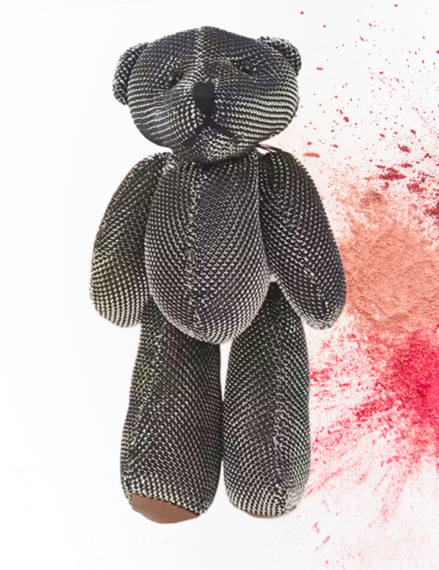 Glittering Mesh Style Statement Bear Brooch/ Pendant Approximately 4.5 inch I just want to hug Flexable Sparkling Bear Model stock photo added