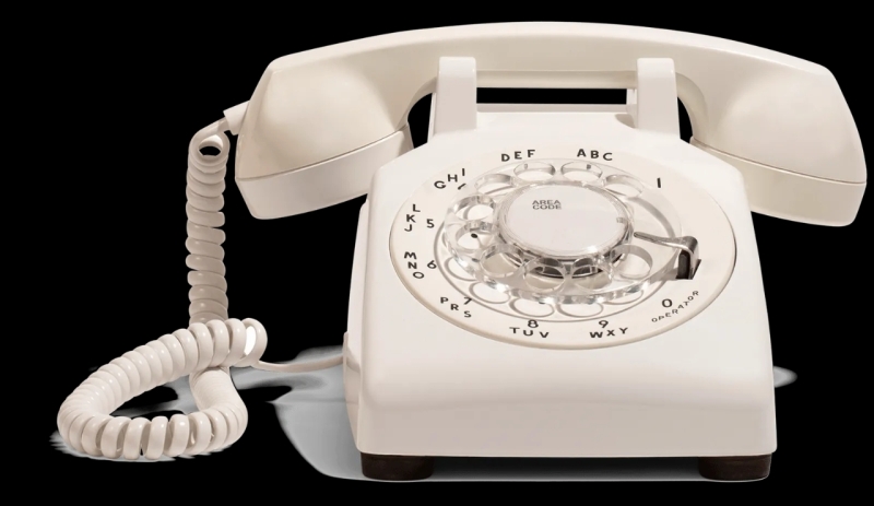 As New in Box As Is After The Tone The Billy - White Rotary Phone Audio Guest Book Retails for $299