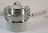 New - Carote 1.7qt. Non-Stick Saucepan w/Steam Tray and Lid (granite color)