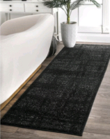 As New nuLOOM Arlena Black 2 ft. 6 in. x 8 ft. Indoor Runner Rug Style BDSM12B Retails for $84