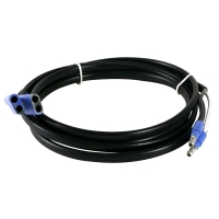 New Grote Black 7' Length Two Slim-Line Male To Two Double Females. Part #66153.