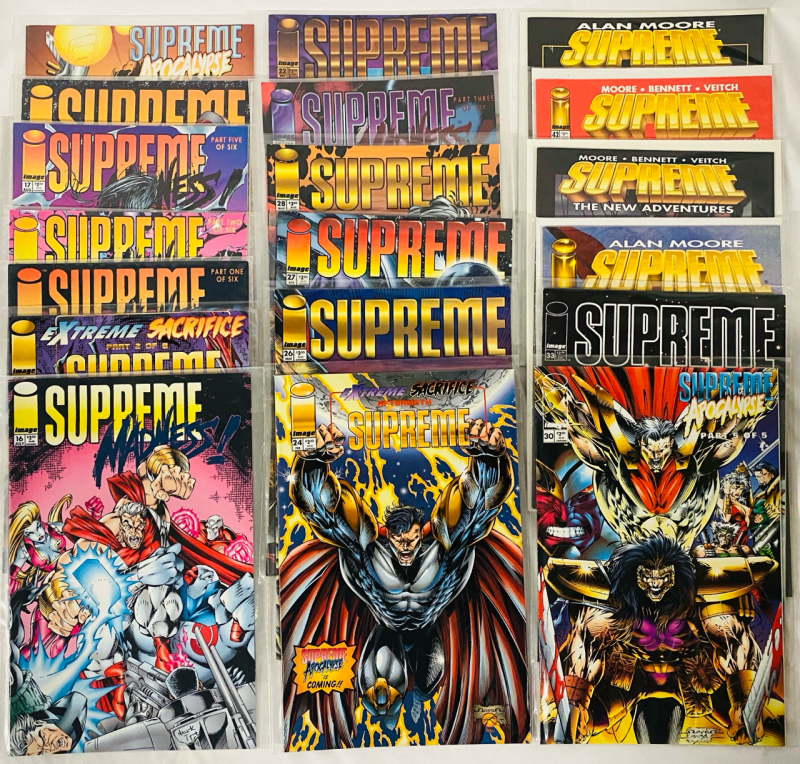 19 Vintage to Newer Image Supreme Comics; Mixed Lot