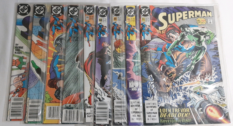 High Grade DC Superman (1988-90) Issues #13-14, #37-43 (Incomplete Run)