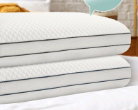 New - JUSTLET Scented Memory Foam Pillows - Set of . Cooling Pillows for Back，Side，Stomach Sleepers，Removable and Washable Cover，Neck & Shoulder Support，Queen Size ,