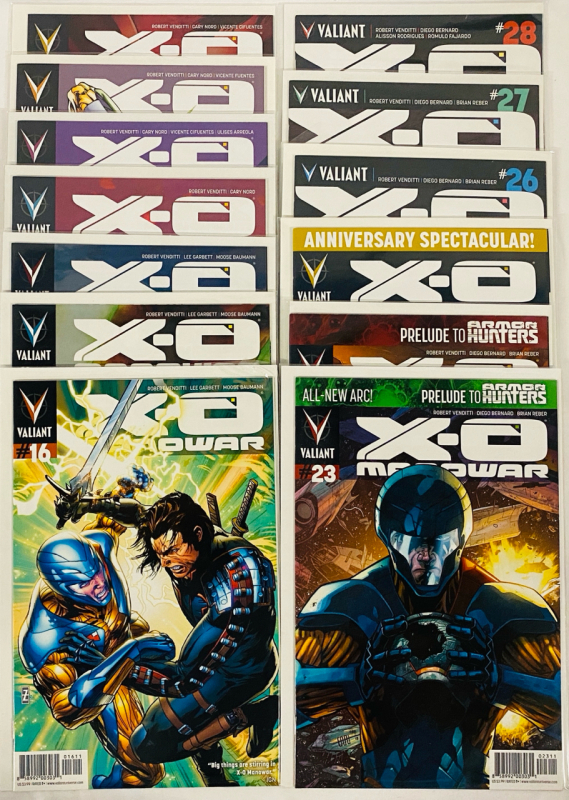 [Consecutive Run] 13 Valiant X-O Manowar Comics (2013) Issues #16-28