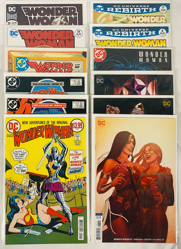 12 Vintage to Modern Wonder Woman Comics; Mixed Lot