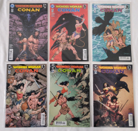 DC Comics / Dark Horse Comics 2017 Wonder Woman / Conan No.1 - No.6 , Complete Run . Very Fine Ungraded Condition