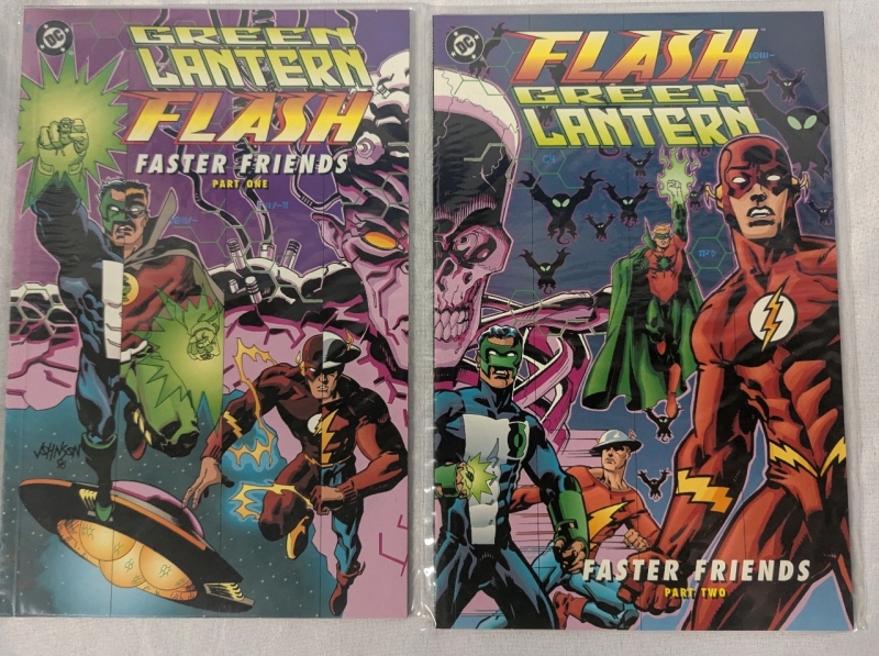 2 DC Green Lantern & Flash: Faster Friends Comics. Part 1 & 2.