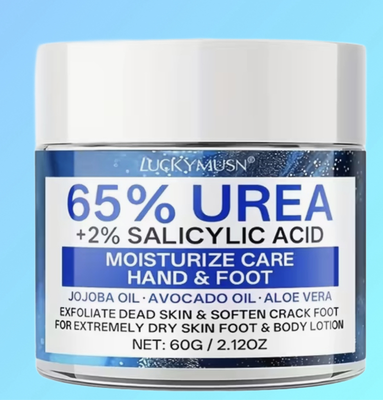New Urea Salicylic Acid 60g Hand and Foot Cream Deep moisturizing Dry Cracked Feet for Radiant Smooth Skin contains vitamin E, tea tree, aloe vera, jojoba, alcohol-free Stock Photo added Expires 2028 05 16