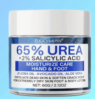 New Urea Salicylic Acid 60g Hand and Foot Cream Deep moisturizing Dry Cracked Feet for Radiant Smooth Skin contains vitamin E, tea tree, aloe vera, jojoba, alcohol-free Stock Photo added Expires 2028 05 16