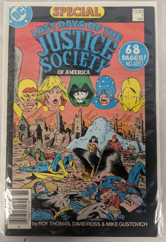 Vintage DC Last Days of the Justice Society of America Comic. Issue #1