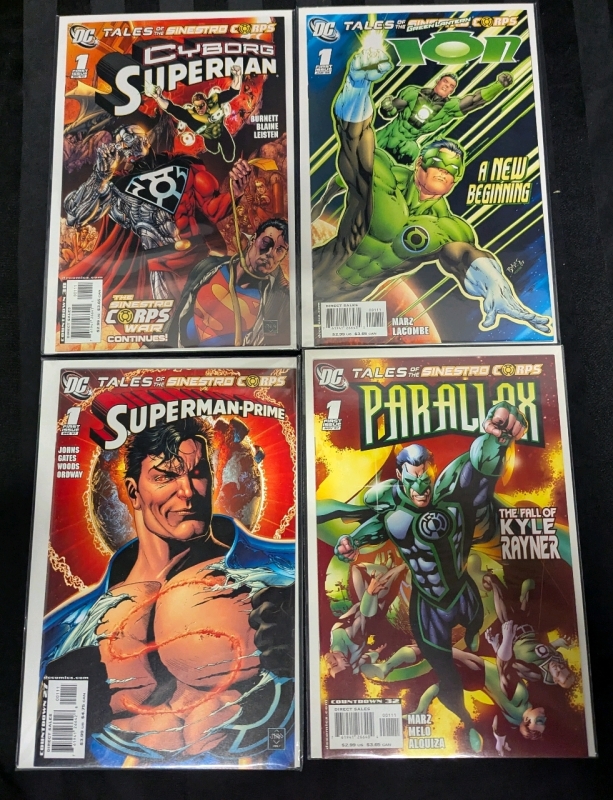 4 DC Tales of The Sinestro Corps Comics. All 4 are Issue #1