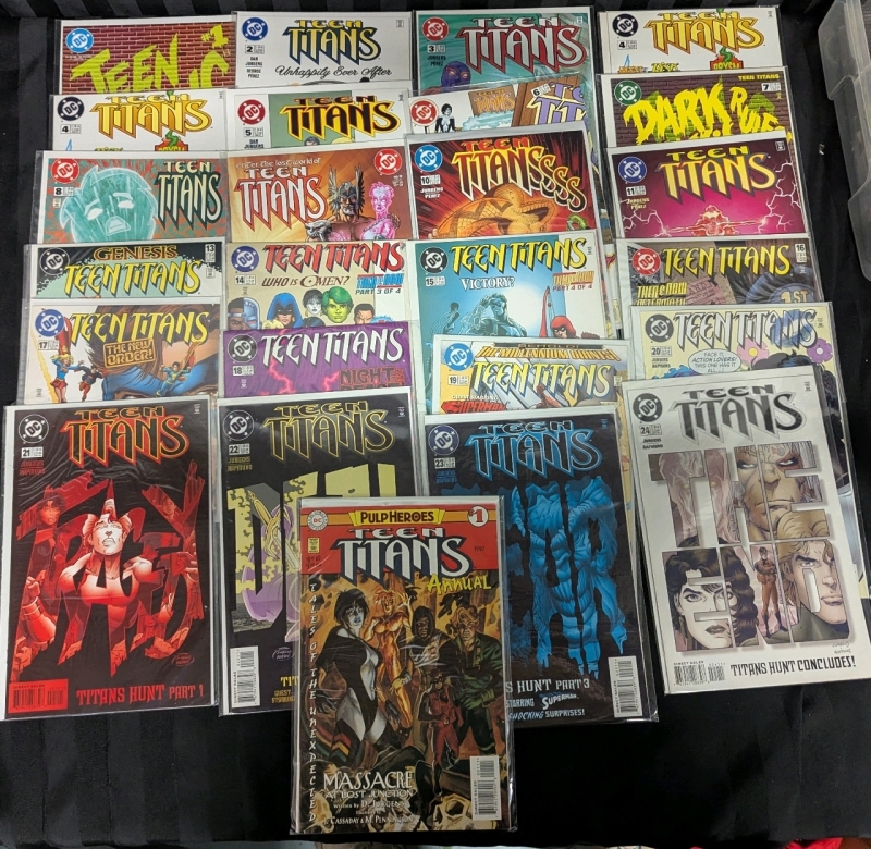 25 Vintage DC Teen Titans Comics. Consecutive Run 1-24 (Missing #13) with Annual #1.