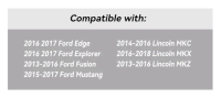 As New - Replacement Remote Key Fob for 2015 2016 Ford Edge Explorer Key / 2013-2016 Ford Fusion/Mustang 2015-2017 / Fusion Lincoln MKZ MKC 2014-2016 / MKX 2016-2018 5 Button Smart Key 902Mhz 164-R7989.