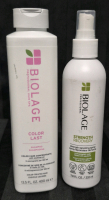 [See Desc] 2 Biolage Hair Products Color Last Shampoo 400mL & Strength Recovery Spray for Damaged Hair 232mL
