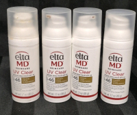 [See Desc] 4 Elta MD UV Clear SPF 46 Tinted Face Sunscreen Calms and Protects Skin Prone to Acne and Rosacea 48g Exp 04/2026 - 12/2026