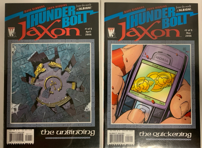 2 Wildstorm Comics | Thunderbolt Jaxon | #1-2 | All Comics Bagged and Boarded | Very Good or Higher Ungraded Condition