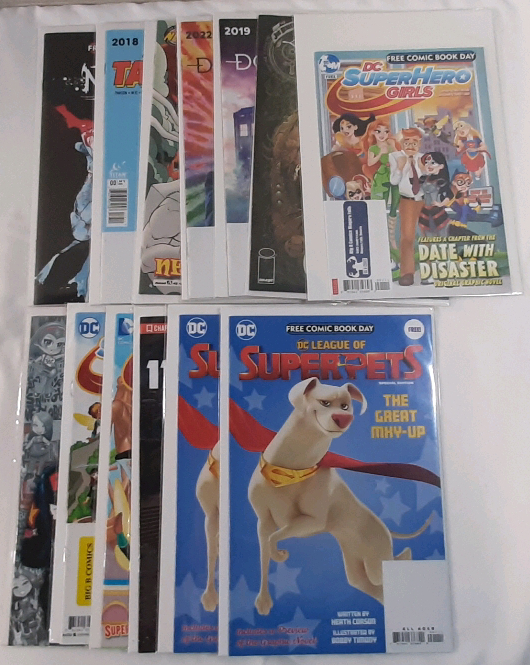 13 High Grade Free Comic Book Day Comics From Multiple Different Publishers (See Gallery For Comics Included)