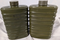 2 Presumed Polish Gas Mask Filters. 8" Tall.