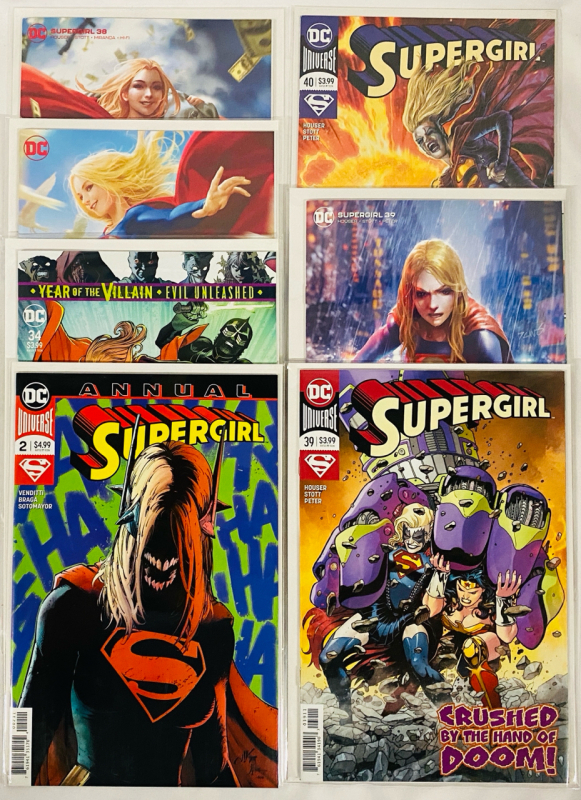 7 DC Supergirl Comics; Mixed Lot - Includes Variant Covers