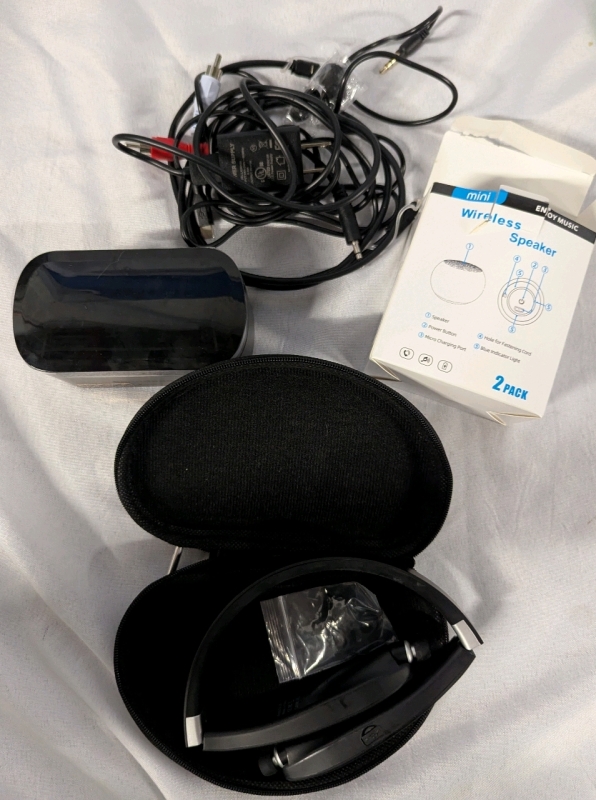 3 As New Earphones/Speakers. Retractable Earbuds, TV to Earbud Transmitters & Wireless Speakers.