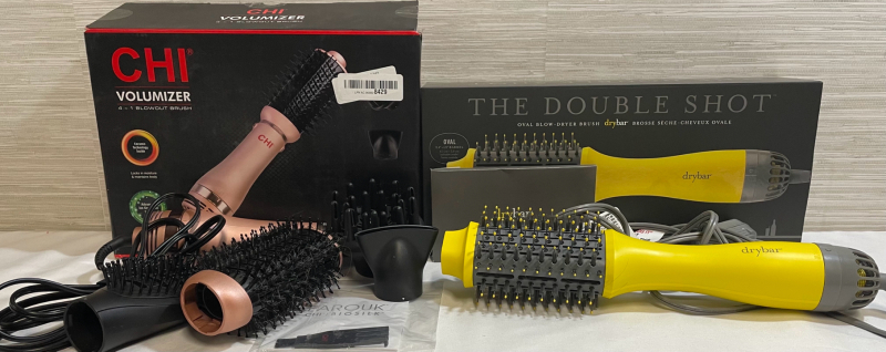 Hair Volumizer Blow-out Brush Bundle | The Double Shot by Drybar & Farouk Biosilk by CHI