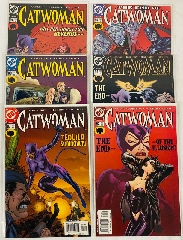 6 DC Catwoman Comics (2000-2001) Issues #87, 88, 91-94