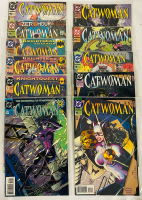 9 Vintage to Newer DC Catwoman Comics, Mixed Lot, Includes Knight Quest and Knight End