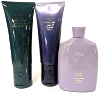 [See Desc] 3 ORIBE Hair Care: Curl Control Silkening Cream, Supershine Light Moisturising Cream & Serene Scalp Oil Control Shampoo