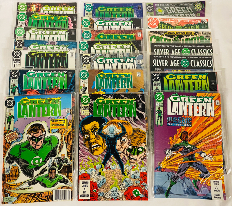 [Consecutive Run] 22 Vintage DC Green Lantern Comics, Issues #1-17 (1990-1991), with Several Mixed Issues