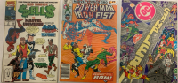 3 Vintage Comics | Fred Hembeck Sells the Marvel Universe, Power Man and Iron Fist plus DC Sampler | All Comics Bagged and Boarded | Very Good or Higher Ungraded Condition