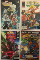 4 Marvel Comics | Women of Marvel #1, Ultragirl #2 (1996), Captain Marvel Infinity Countdown #1 plus Free Preview of the Showdown of the Century - Official Ballot - Marvel vs DC | All Comics Bagged | Very Good or Higher Ungraded Condition